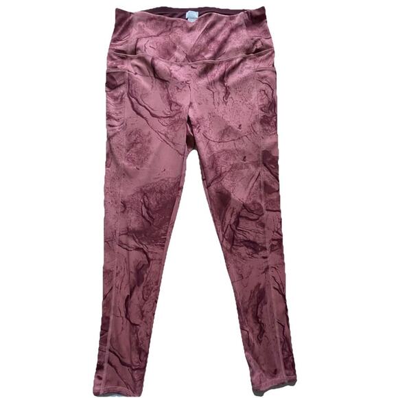 Chicos Zenergy Red Swirled Slimming Stretch Pockets Casual Size 2 Large - Picture 1 of 7